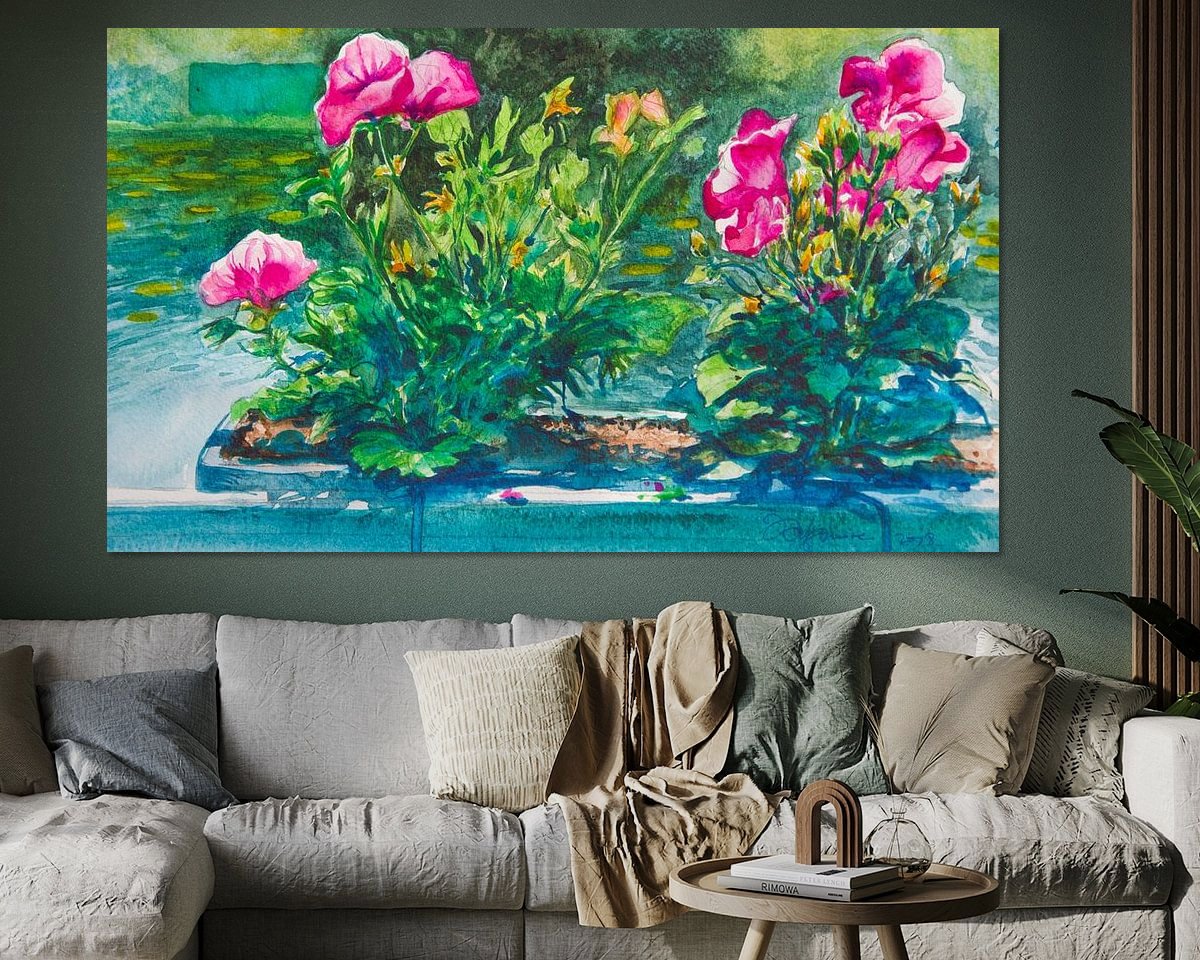 Example of the artwork in a room