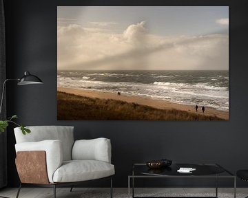 Het strand van Sylt, Duitsland. von Bart van der Heijden