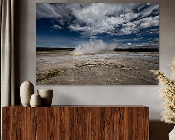 Zwavelbron in Yellowstone USA van De wereld door de ogen van Hictures
