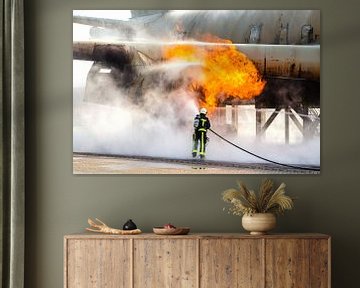 Brandweeroefening Schiphol van Tim Wong