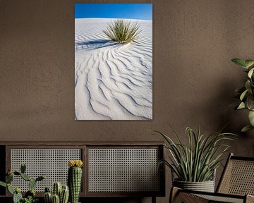 Dessin des vagues des dunes, White Sands National Monument sur Melanie Viola