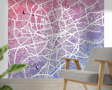 Essen - Stadsplattegrondontwerp Stadsplattegrond (kleurverloop) van ViaMapia
