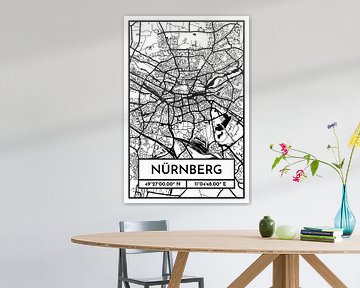 Neurenberg - Stadsplattegrond ontwerp stadsplattegrond (Retro) van ViaMapia