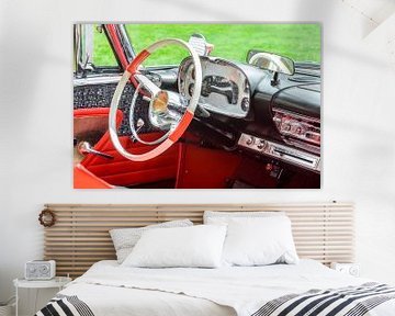 Tableau de bord et intérieur de la Plymouth Fury sur Sjoerd van der Wal Photographie