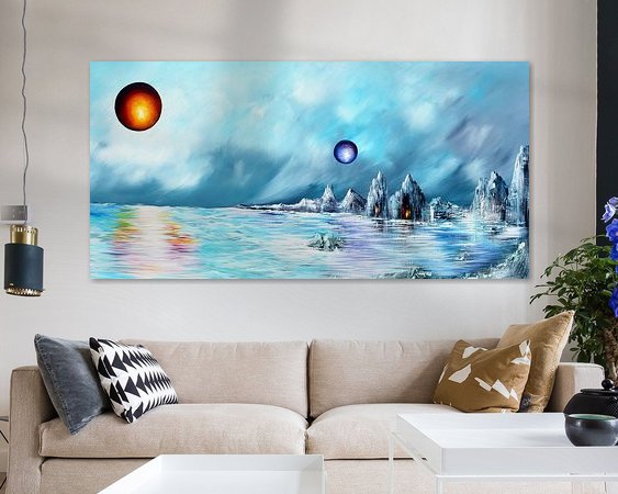 Example of the artwork in a room