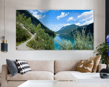 lakeside hiking path achensee, beautiful tirol landscape in summer by SusaZoom