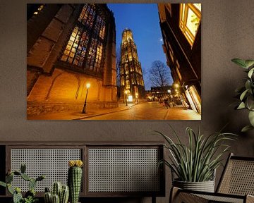 L'église Dom et la tour Dom à Utrecht (3) sur Donker Utrecht