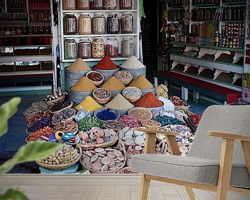 Herb shop Marrakesh by Karel Ham
