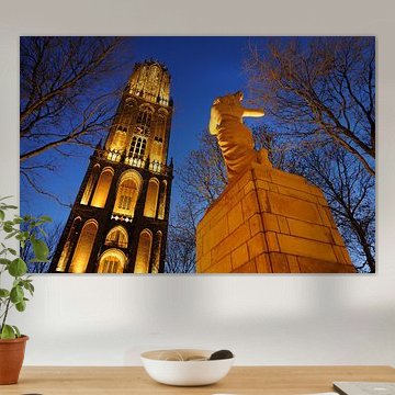 Resistance monument and Dom tower in Utrecht (2) by Donker Utrecht
