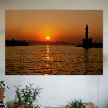 Zonsondergang in Griekenland