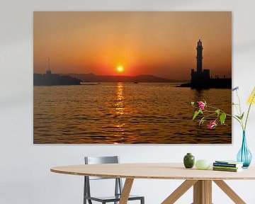 Zonsondergang in Griekenland