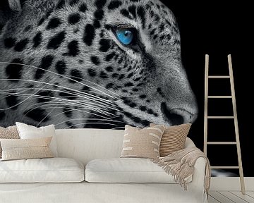 Panther mit blauen Augen von Designer