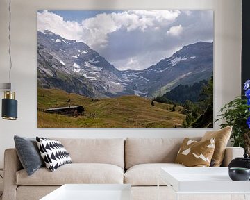 Gletsjer in de Zwitserse Alpen