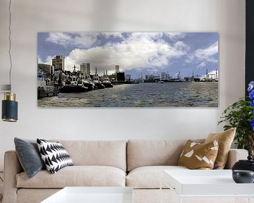 Uitzicht over de haven