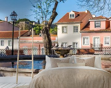 Fountain in the Old Town of Lisbon by Werner Dieterich