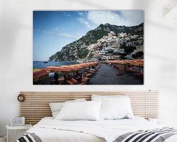 Plage à Positano sur Karel Ham