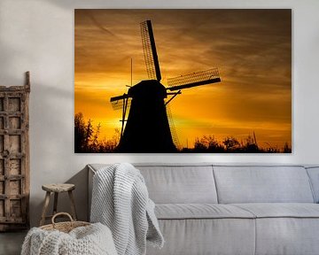 Sonnenaufgangsmühlen Kinderdijk von Chantal de Vries