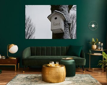 Vogel winter huis van Sander van Deventer