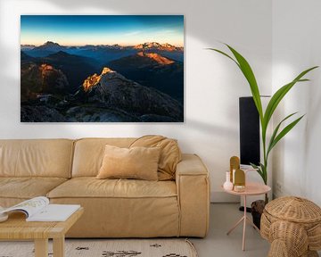 Sonnenaufgang Dolomiten von Frank Peters
