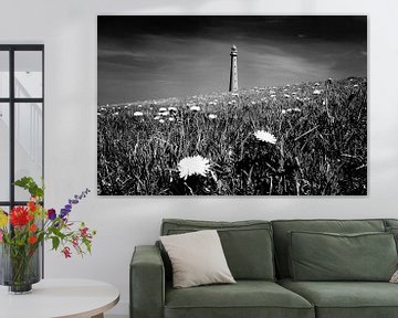 Leuchtturm (schwarz-weiß)
