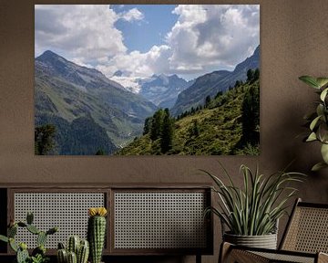 Mooriger Gletscher aus den Bergen bei Grimentz von Sander de Jong