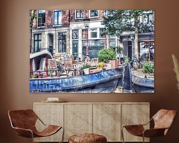 Amsterdam vom Kanal aus von Shirley Douwstra