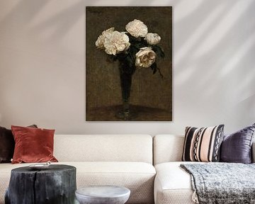 Rozen in een vaas, Henri Fantin-Latour...