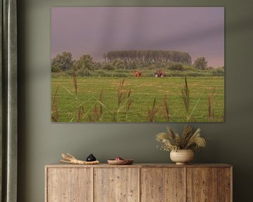 Tractor in landschap van Moetwil en van Dijk - Fotografie