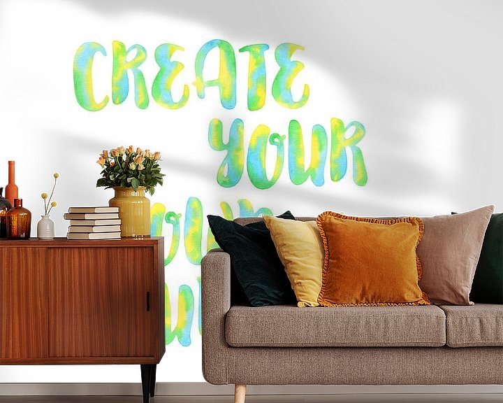 Sfeerimpressie behang: Create your own sunshine van Natalie Bruns