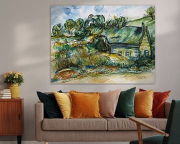 Farmhouses inspired by van Gogh. by Ineke de Rijk