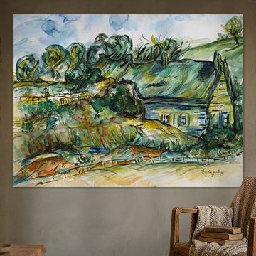 Maisons de ferme inspirées par van Gogh.