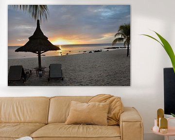 Sunset Indian Ocean Beach by Nico Koppenol