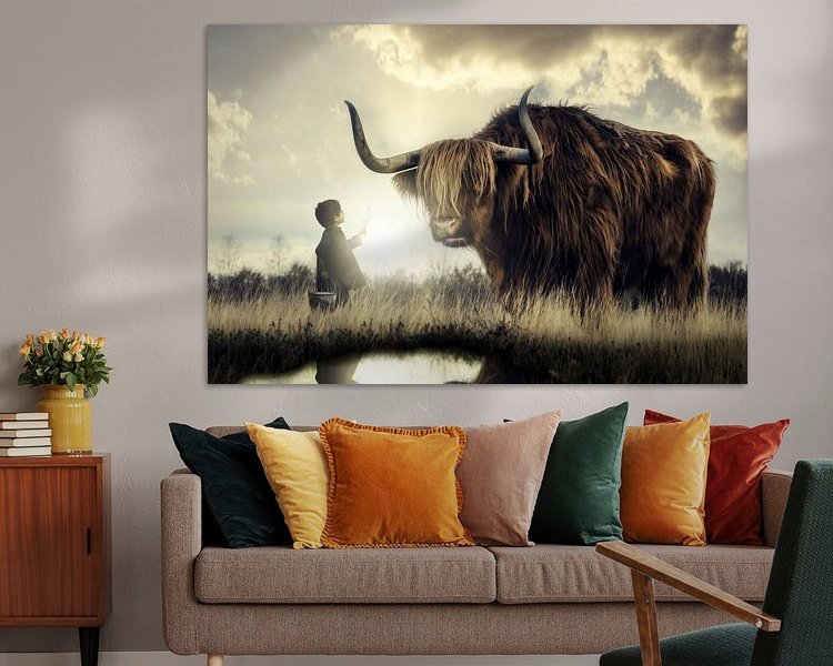 Example of the artwork in a room