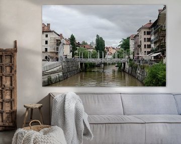 Cobblers' Bridge, Ljubljana van Willem van den Berge