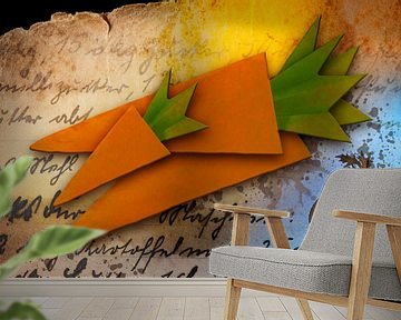 Origami voldoet aan de keuken - Wortelen van Erich Krätschmer