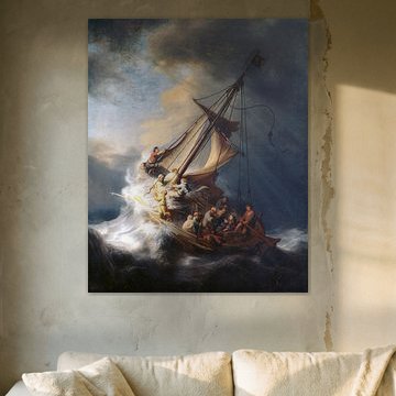 Le Christ dans la tempête sur le lac de Galilée, Rembrandt du Rhin