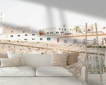 Ibiza city gateway | Analogue travel photography on print | Modern mural art made in Ibiza, Spa by Raisa Zwart Travel Photography Prints