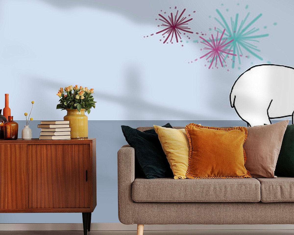 Example of the artwork in a room