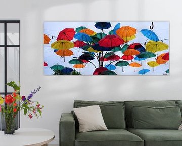 Umbrella colourful by Tim Vaal