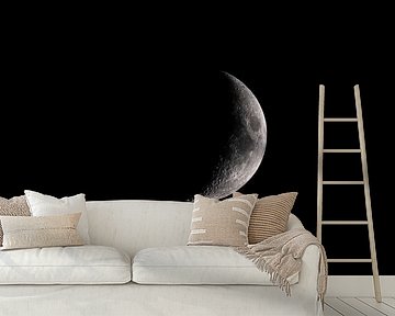 Mond am Nachthimmel von Sjoerd van der Wal Fotografie
