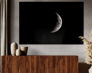 Mond am Nachthimmel von Sjoerd van der Wal Fotografie