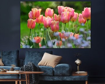 Roze tulpen van Corinne Welp