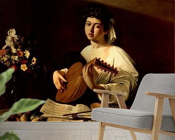 Lute-speler, Caravaggio (Michelangelo Merisi da Caravaggio).