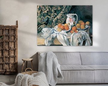 Stillleben mit Vorhang, Paul Cézanne