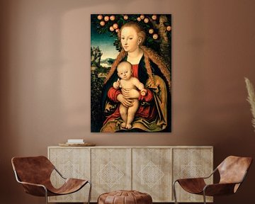 Die Jungfrau mit Kind unter einem Apfelbaum, Lucas L. Cranach.