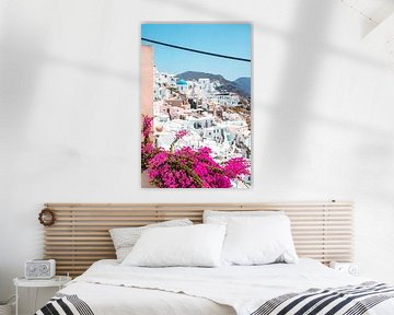 Santorini met een fleurige voorgrond van Joep Brocker