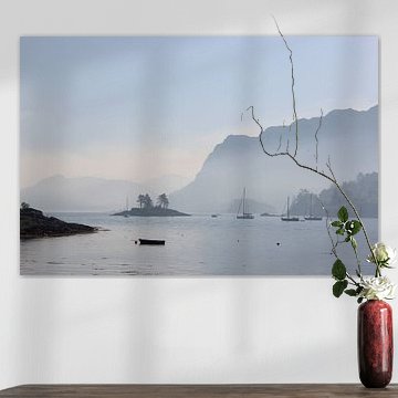 Blick über die Bucht von Plockton, Schottland