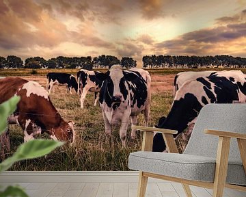 Cows in the Field by Thom Brouwer