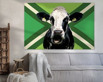 Achterhoekse vlag met koe van Jessica Berendsen