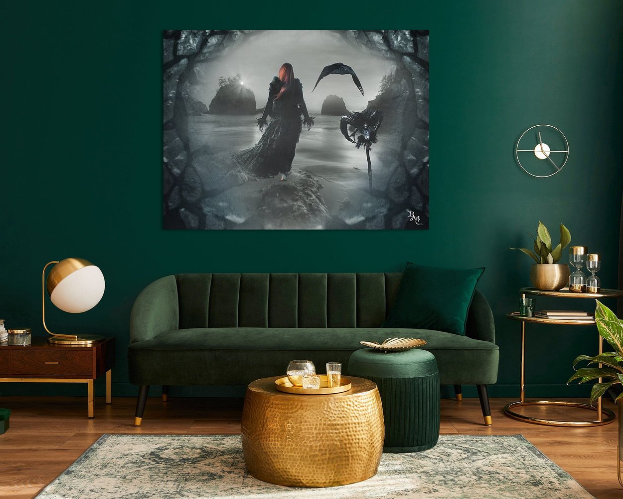 Example of the artwork in a room